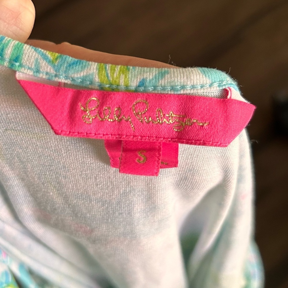 Lilly Pulitzer Annalee Ruffle Skirt Romper in What A Lovely Place Sz S - Picture 7 of 7